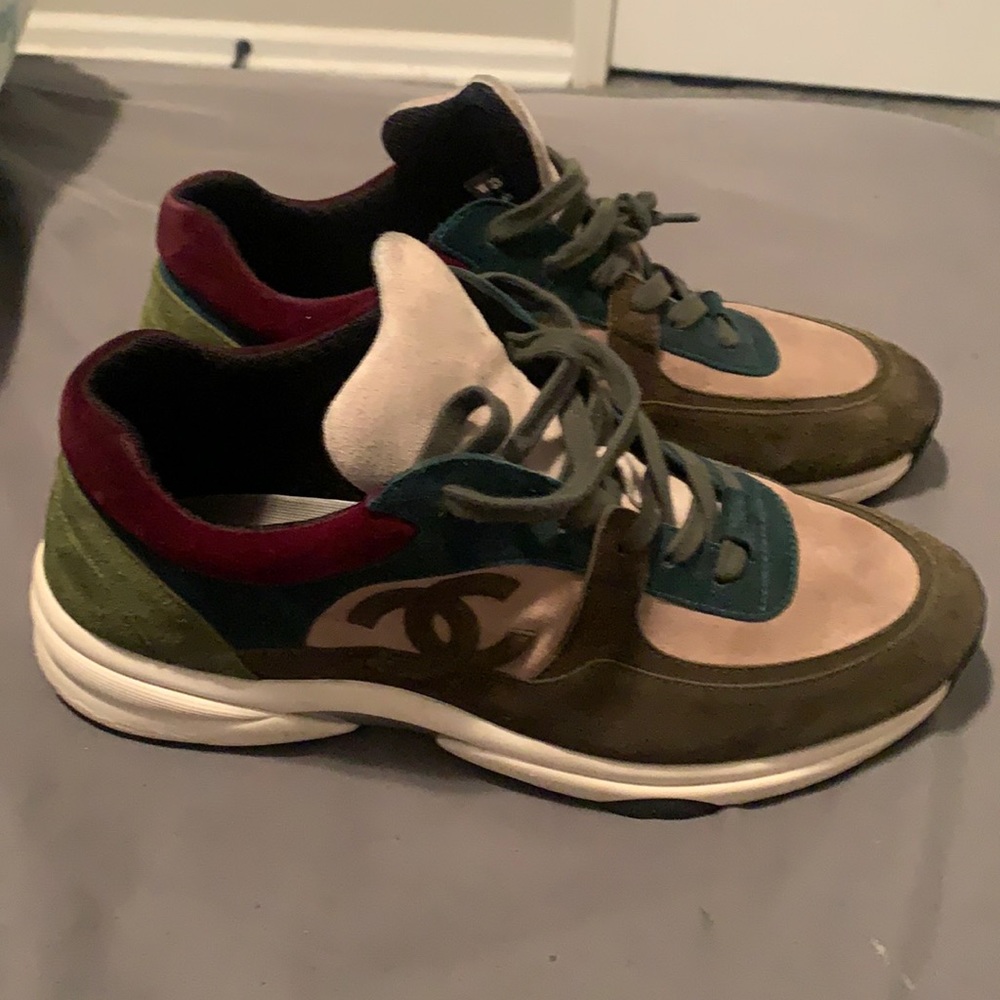 These are Chanel trainers suede